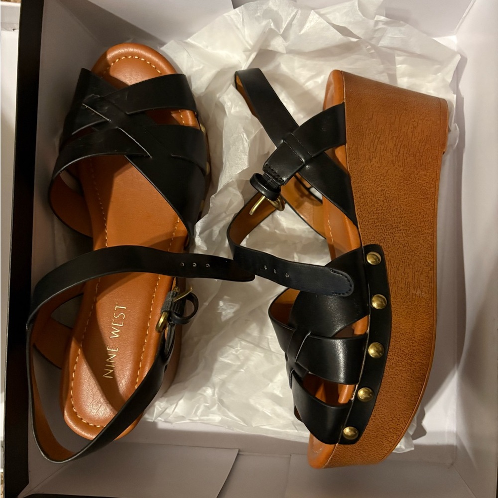 Nine West Black Shoes Box